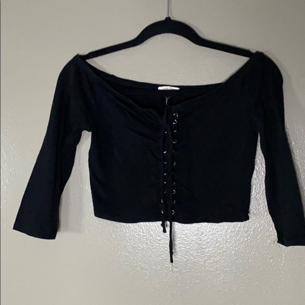 Long sleeve crop top